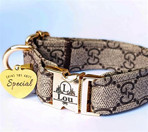 gucci pet collar replica|gucci dog collars and leashes.